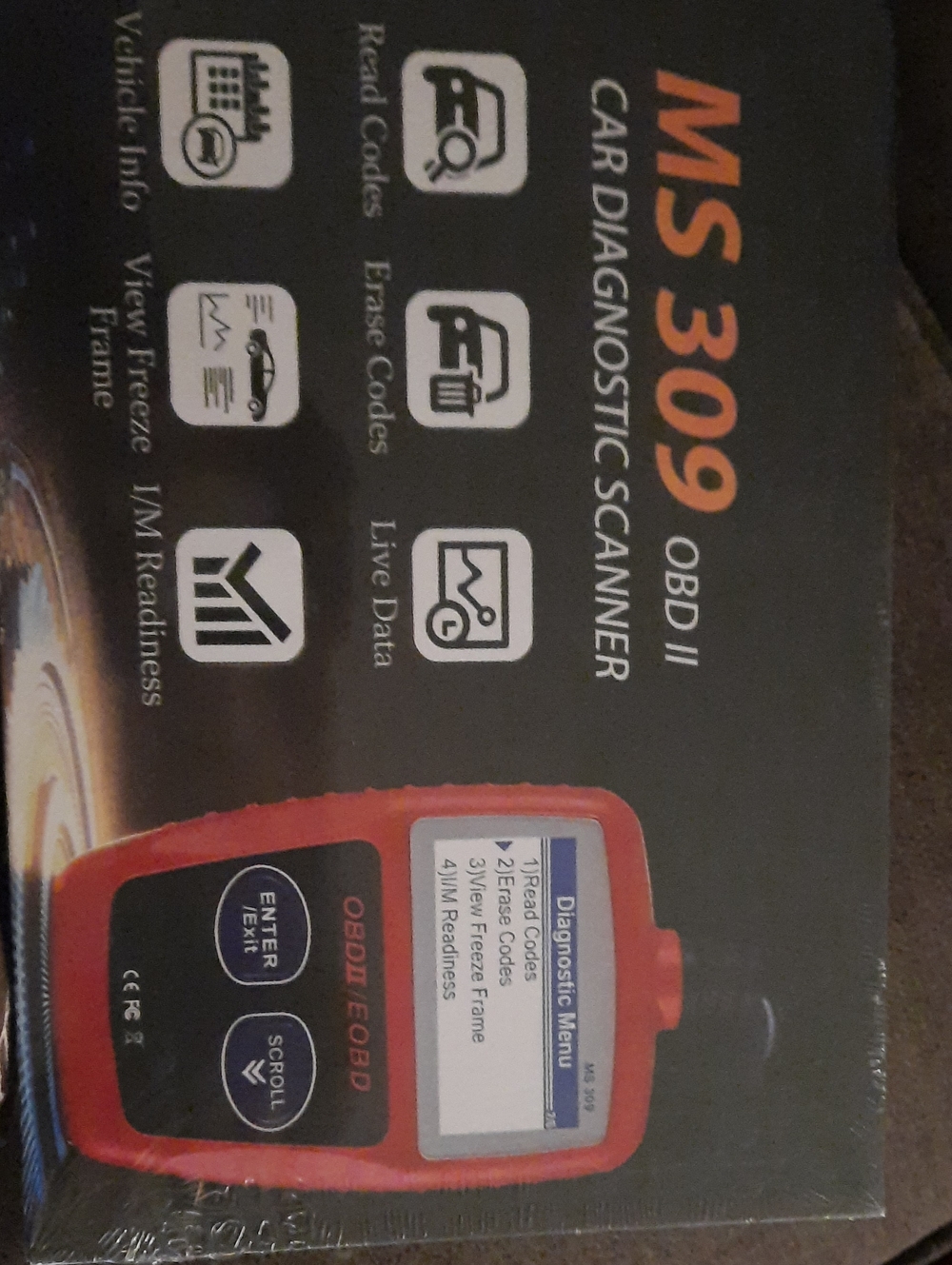 OBDII Car Diagnostic Scanner - Red